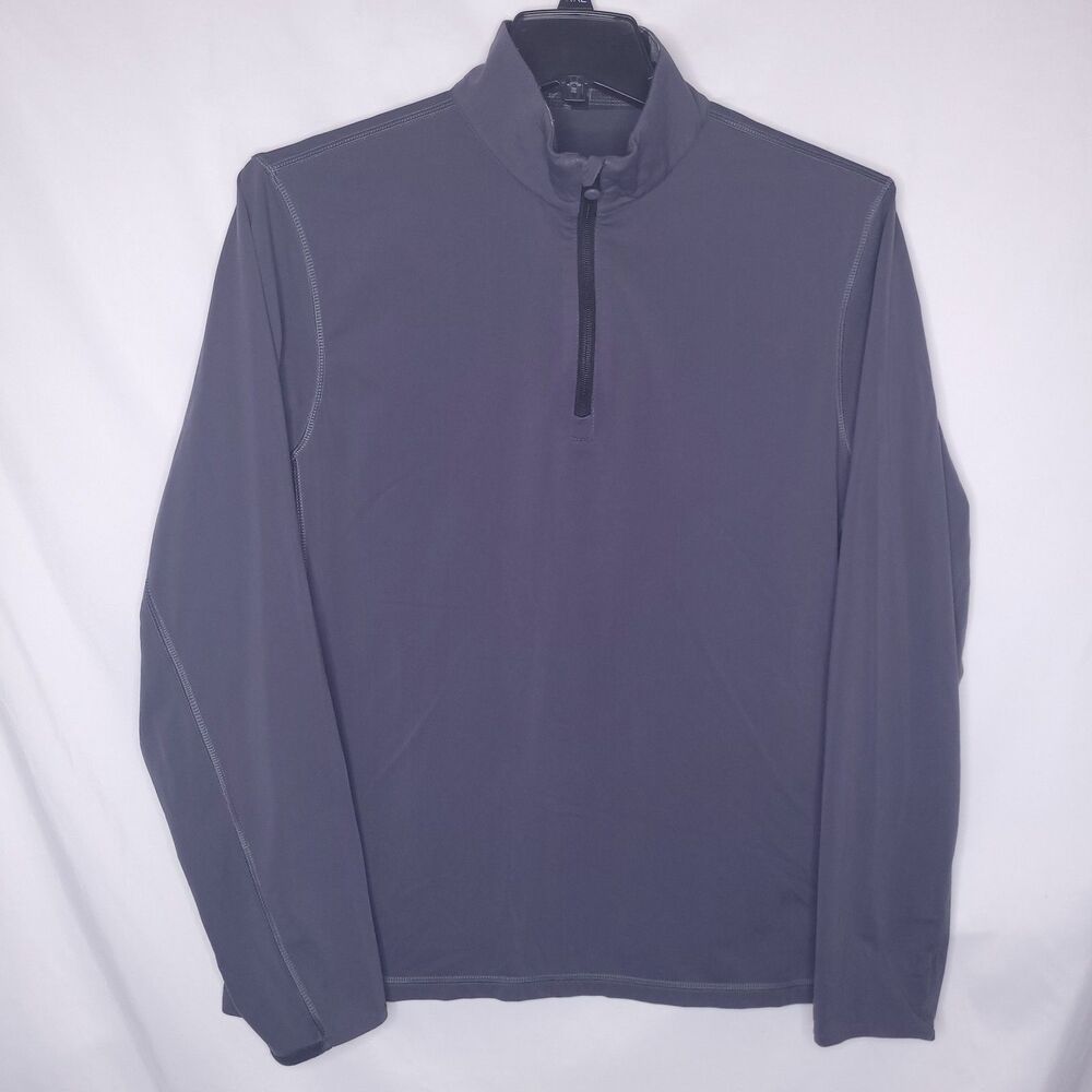 Greyson 1/4 Zip Pullover Mens Large Gray Performance